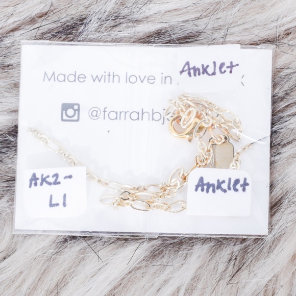 NWT Farrah B Lightning Charm Anklet - Picture 2 of 2
